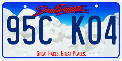 SD license plate 95CK04