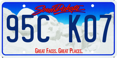 SD license plate 95CK07