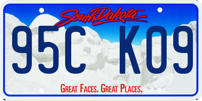 SD license plate 95CK09