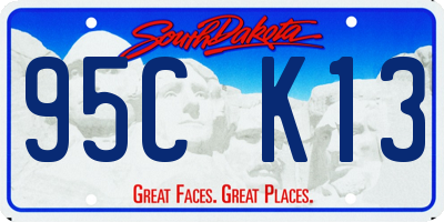 SD license plate 95CK13