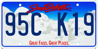 SD license plate 95CK19