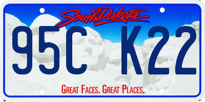 SD license plate 95CK22