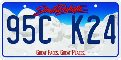 SD license plate 95CK24