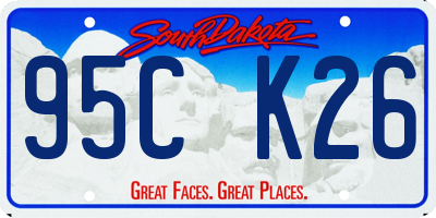 SD license plate 95CK26