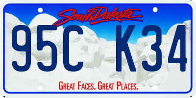 SD license plate 95CK34
