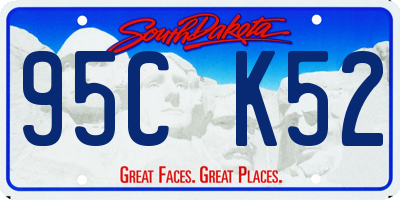 SD license plate 95CK52
