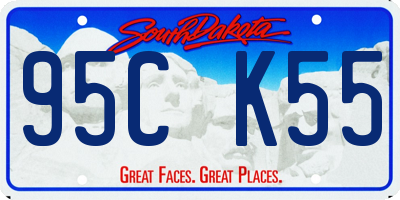 SD license plate 95CK55