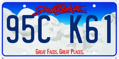 SD license plate 95CK61