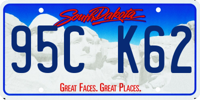 SD license plate 95CK62