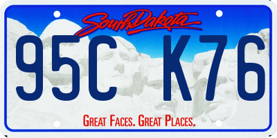 SD license plate 95CK76