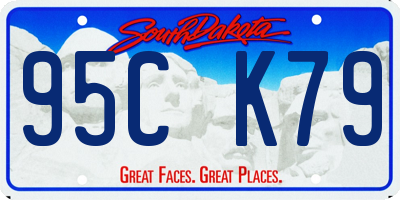 SD license plate 95CK79