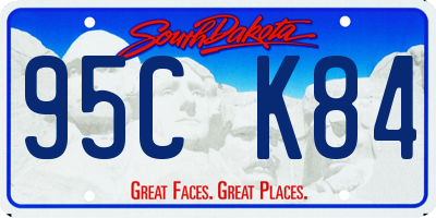 SD license plate 95CK84