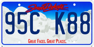 SD license plate 95CK88