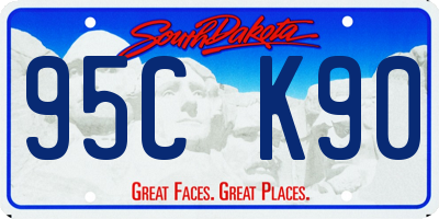 SD license plate 95CK90