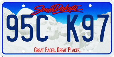 SD license plate 95CK97