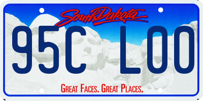 SD license plate 95CL00