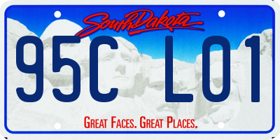 SD license plate 95CL01
