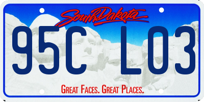 SD license plate 95CL03