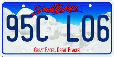 SD license plate 95CL06