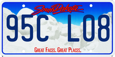 SD license plate 95CL08