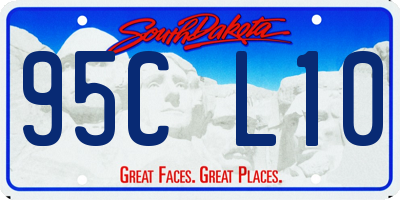 SD license plate 95CL10