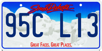 SD license plate 95CL13