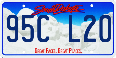 SD license plate 95CL20