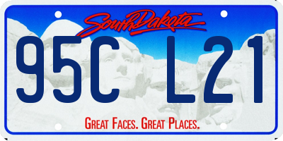 SD license plate 95CL21