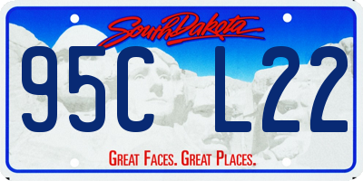 SD license plate 95CL22