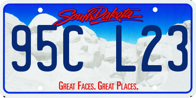 SD license plate 95CL23