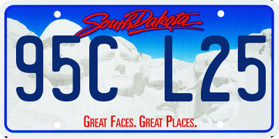 SD license plate 95CL25