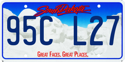 SD license plate 95CL27