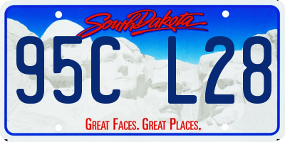 SD license plate 95CL28