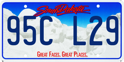 SD license plate 95CL29
