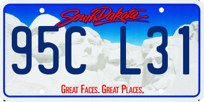 SD license plate 95CL31