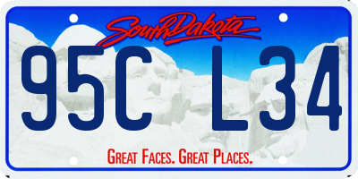 SD license plate 95CL34