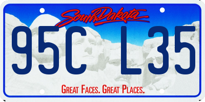 SD license plate 95CL35