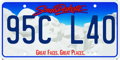 SD license plate 95CL40