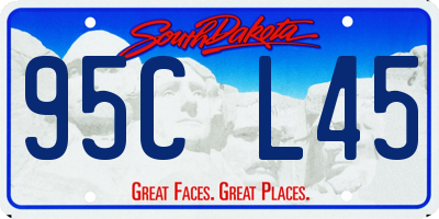SD license plate 95CL45