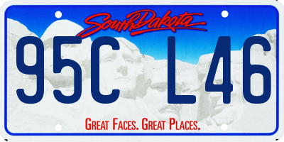 SD license plate 95CL46