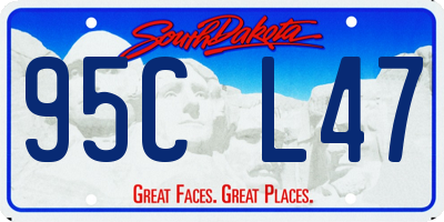 SD license plate 95CL47