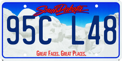 SD license plate 95CL48