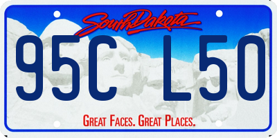 SD license plate 95CL50