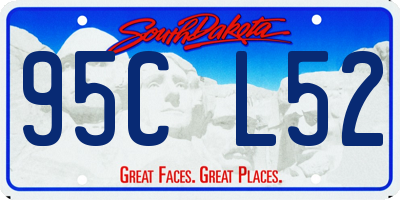 SD license plate 95CL52