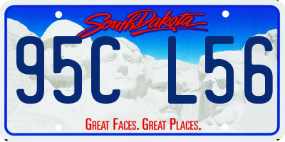 SD license plate 95CL56