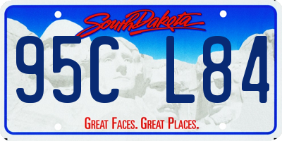 SD license plate 95CL84
