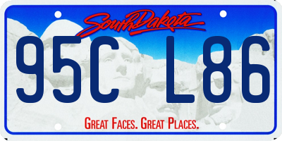 SD license plate 95CL86