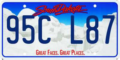 SD license plate 95CL87
