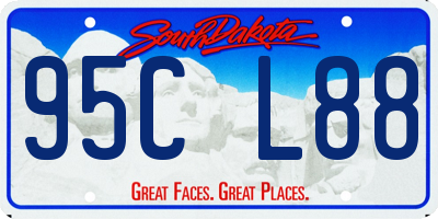 SD license plate 95CL88