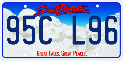 SD license plate 95CL96